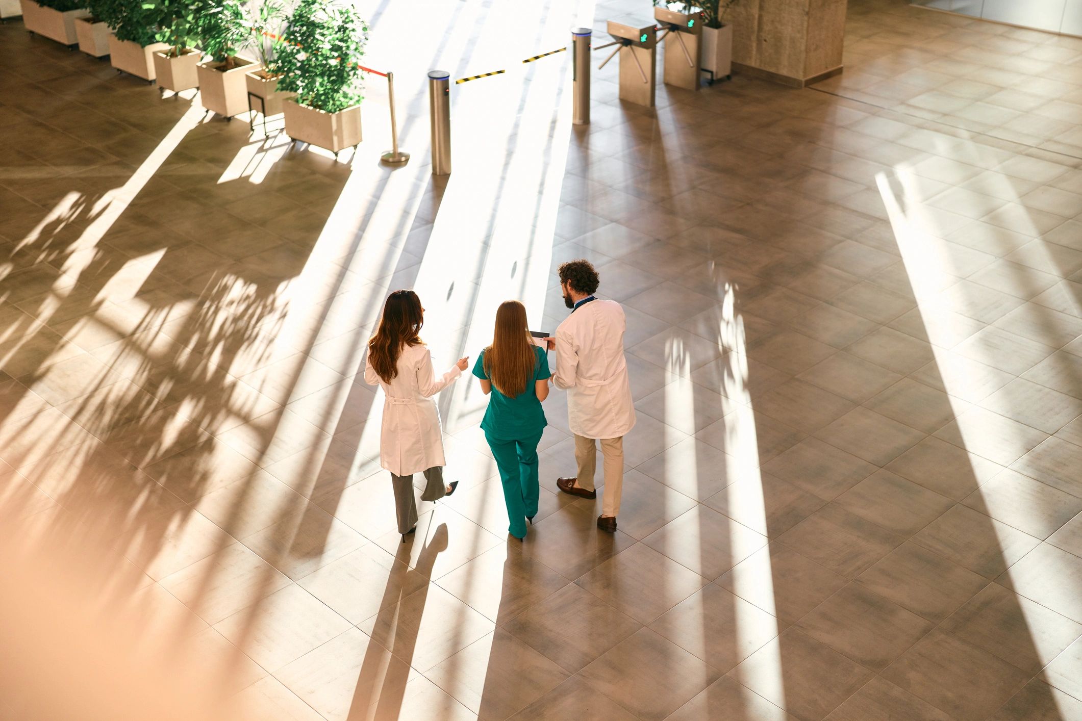 Professional healthcare workshop collaboration